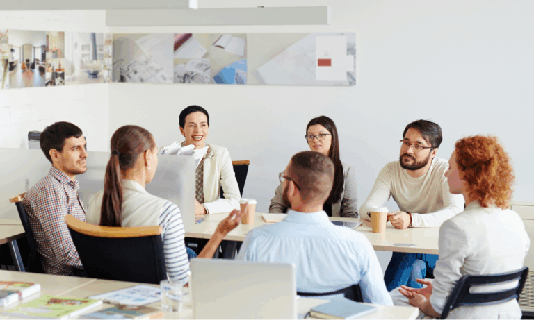 HOA board discussing funding options for major community repair projects