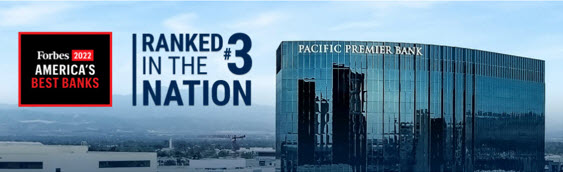 Pacific Premier Bank Ranked 3rd Best Bank in USA a HOA & Condo Industry Specialist