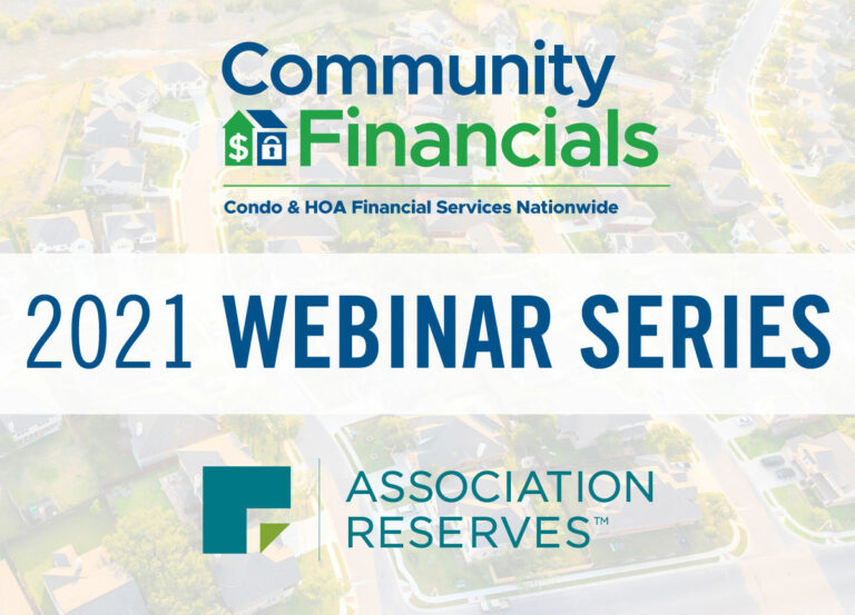 HOA and Condo Fiscal Responsibility Webinar 5/12/21 Q&A